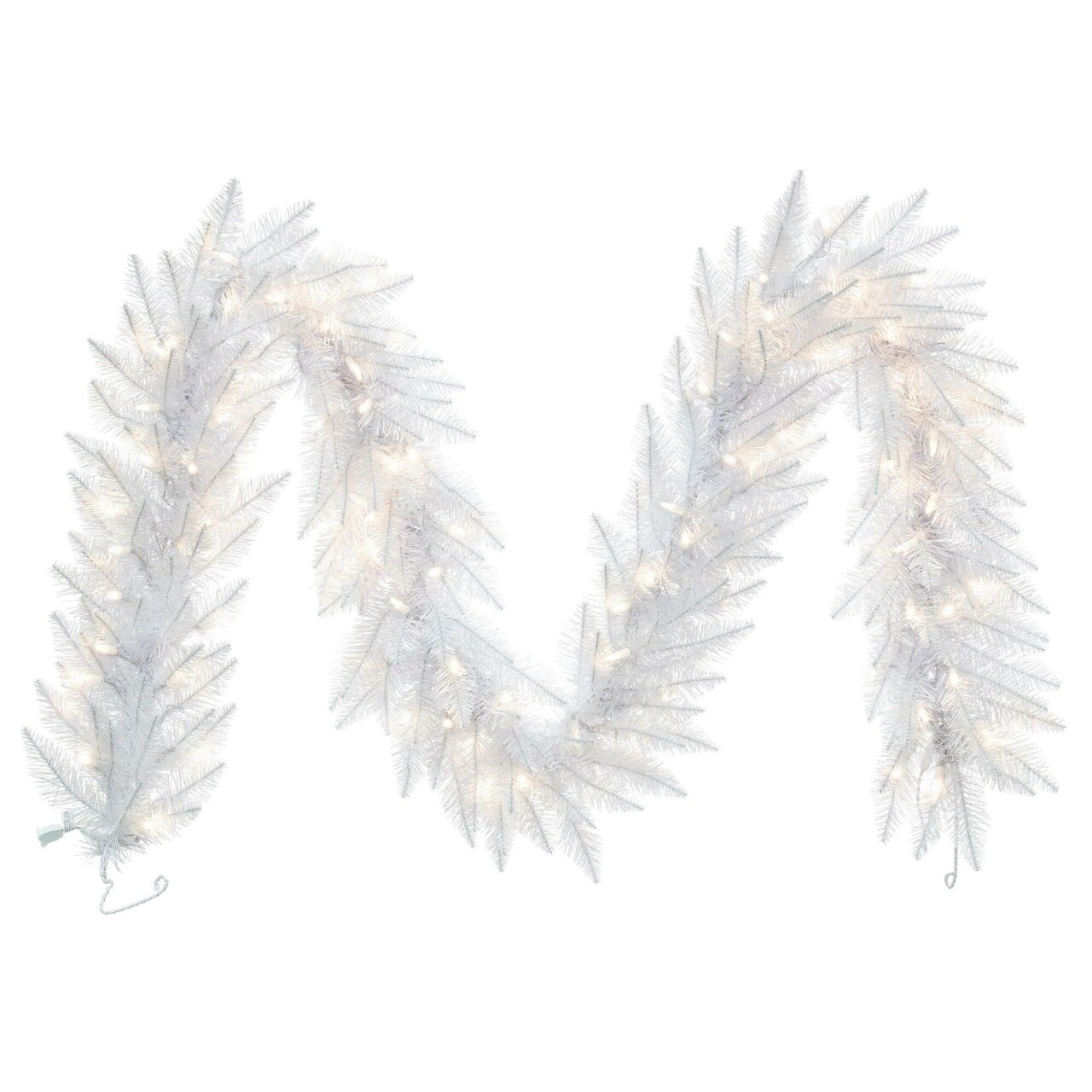 Vickerman 9' X 14" Sparkle White Garl 100LED WmWht - A104214LED